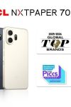 Tcl nxtpaper 70 pro distinguido com eye-care display technology gold award