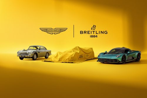 Breitling x Aston Martin x Aston Martin Aramco Formula One Team Aston Martin, Aston Martin Aramco Formula One Team, Breitling, Navitimer B01 Chronograph 43 Aston Martin Aramco Formula One Team, Relógio Oficial TecheNet Breitling e aston martin: uma aliança global para a fórmula 1