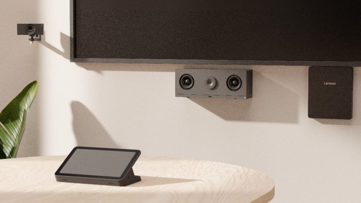 Lenovo x Huddly TecheNet Lenovo apresenta soluções completas para salas de reunião na ise 2026