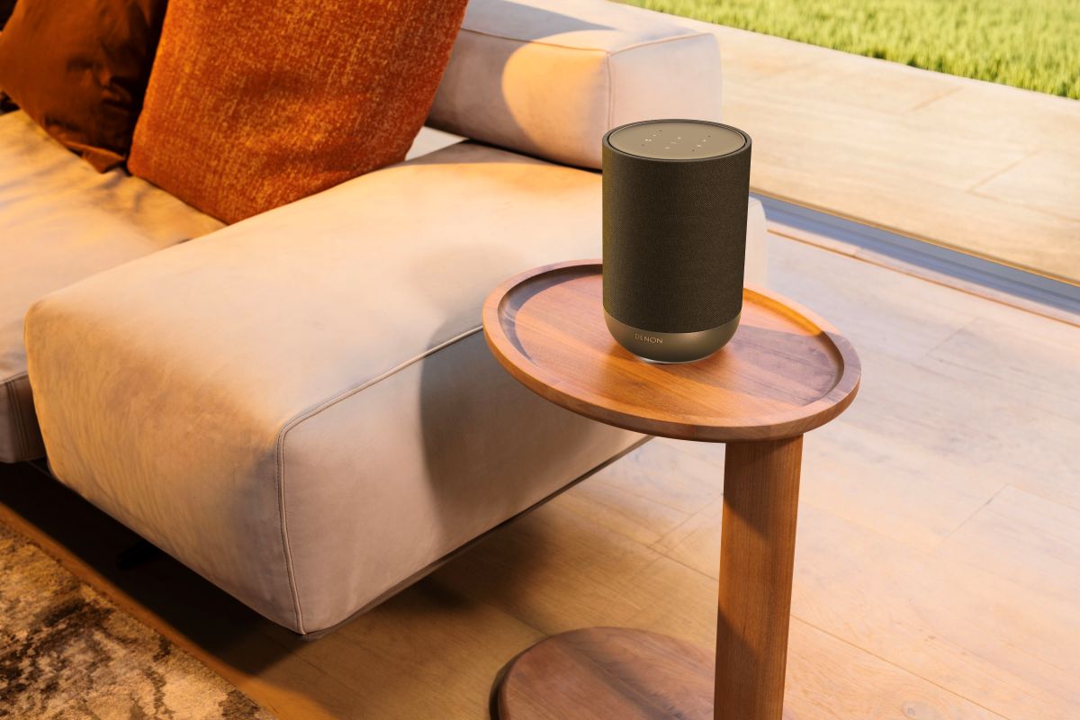 Denon home 200 black lifestyle 26 colunas sem fios multiroom, denon, denon home 200, denon home 400, denon home 600