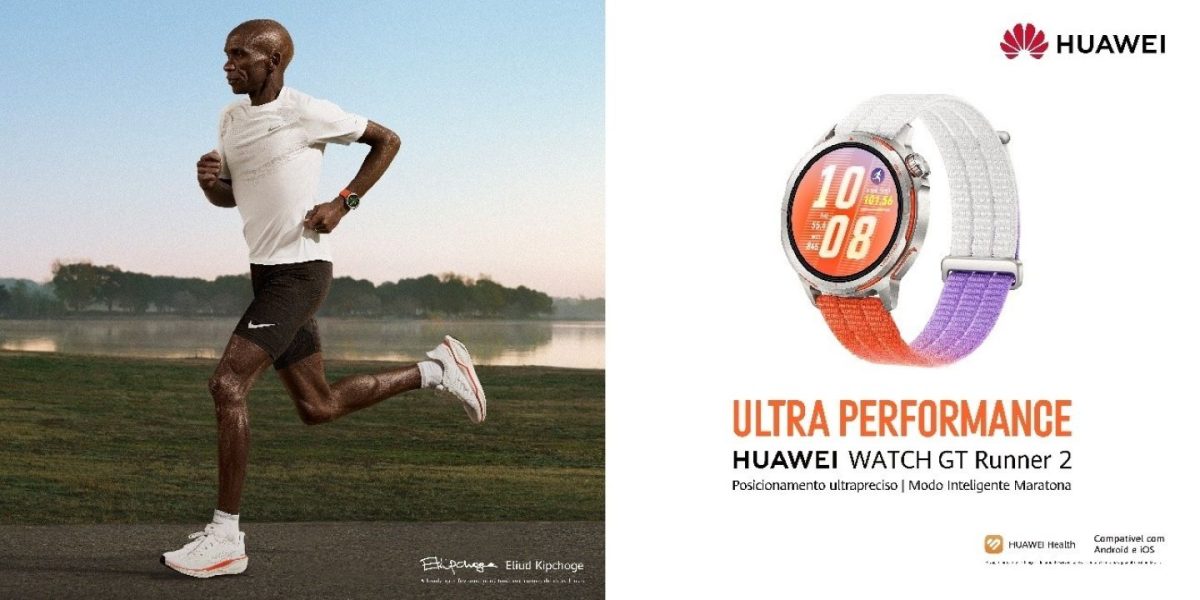 HUAWEI WATCH GT Runner 2 Eliud Kipchoge HUAWEI Watch GT Runner 2 TecheNet Huawei watch gt runner 2: limiar de lactato e gps 3d