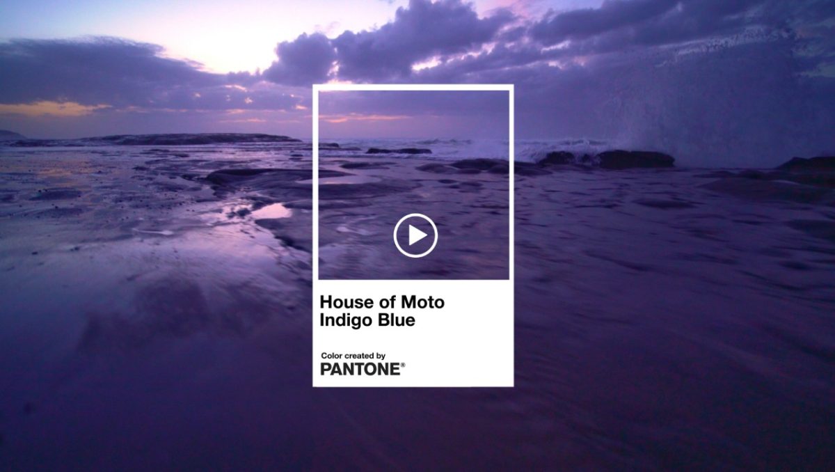 House of moto indigo: a motorola e a pantone criam uma cor global para a era da lifestyle tech