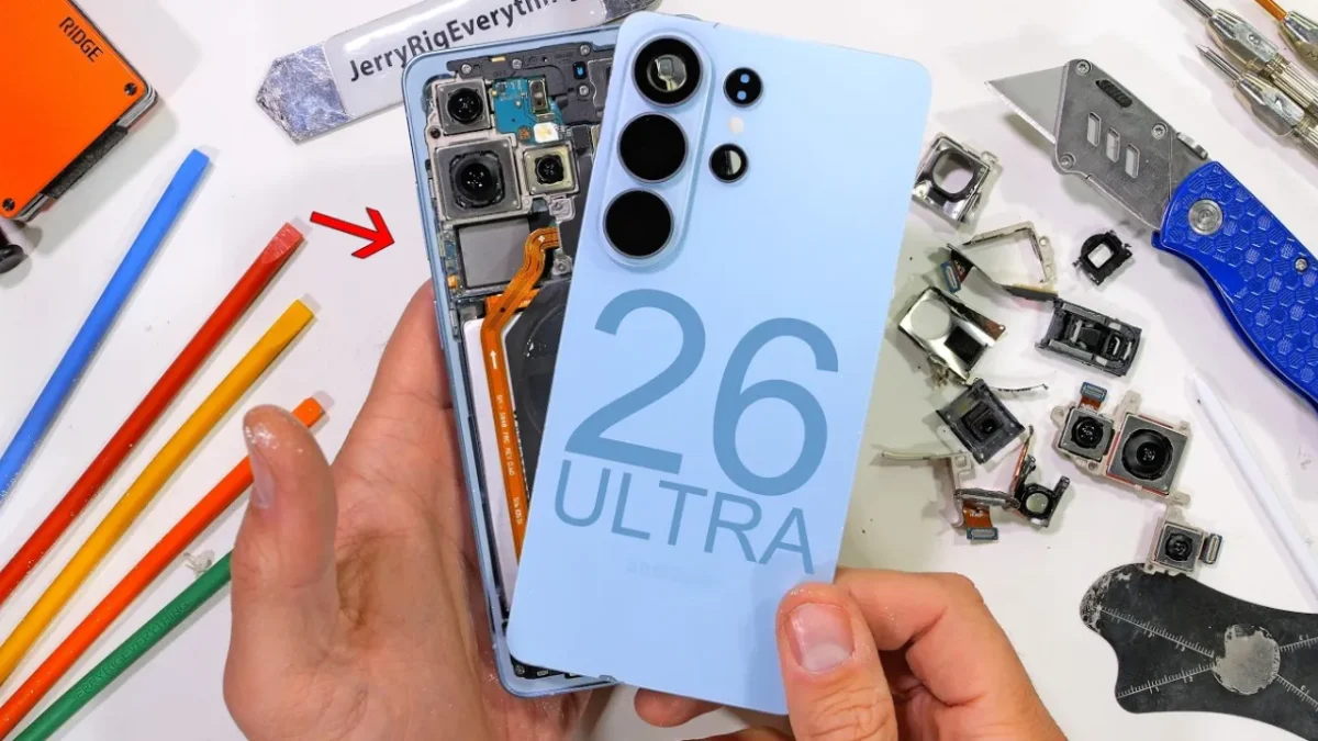 Samsung Galaxy S26 Ultra JerryRigsEverything TecheNet Samsung galaxy s26 ultra - jerryrigseverything