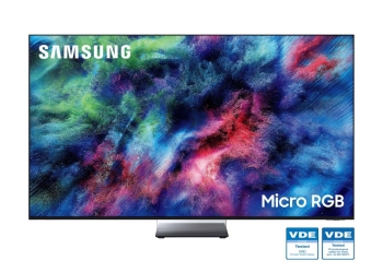Tv micro rgb da samsung recebe certificação de saúde da vde