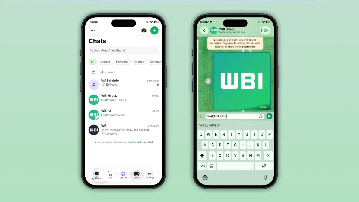 Whatsapp liquid glass