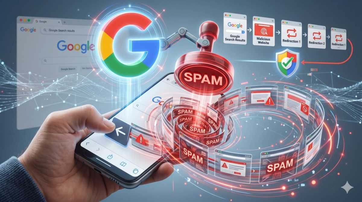 Google classifica "back button hijacking" como spam