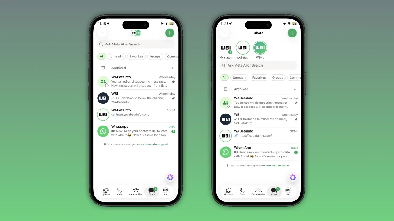 WhatsApp testa nova funcionalidade para organizar conversas no iOS