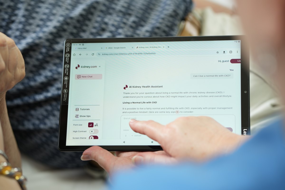 Assistente de saúde com recurso a inteligência artificial kidney. Com
