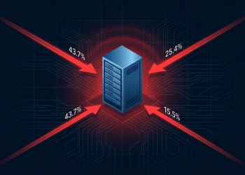 ciberseguranca empresarial ataques TecheNet Diagrama de vetores de ataque em cibersegurança empresarial, com destaque para exploração de aplicações públicas em 2025