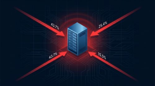 ciberseguranca empresarial ataques TecheNet Diagrama de vetores de ataque em cibersegurança empresarial, com destaque para exploração de aplicações públicas em 2025