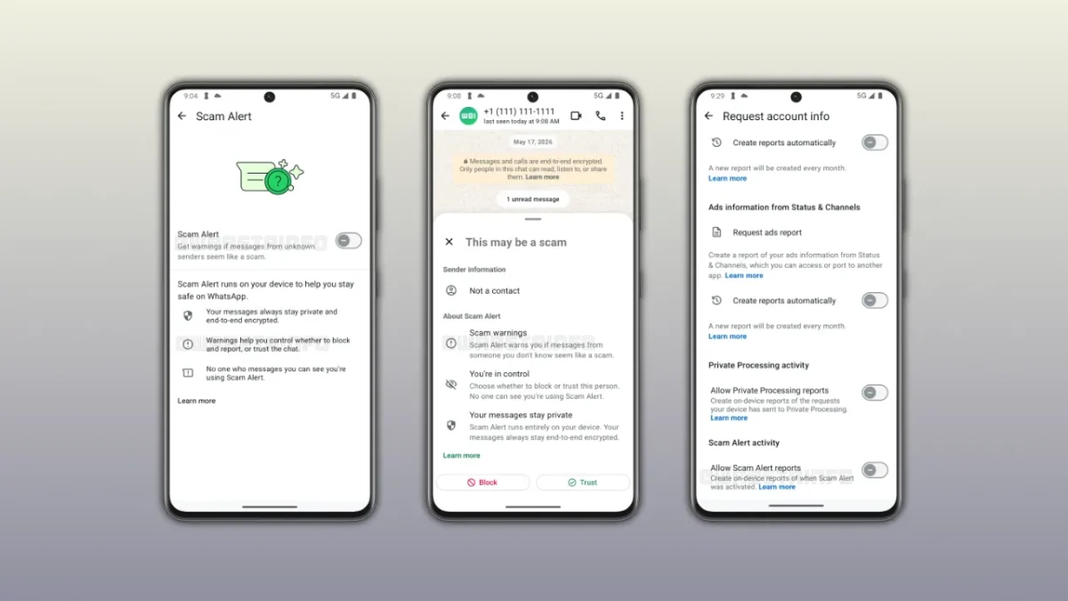Whatsapp beta mensagens de scam