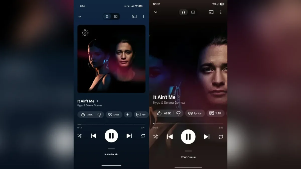 Youtube music full art