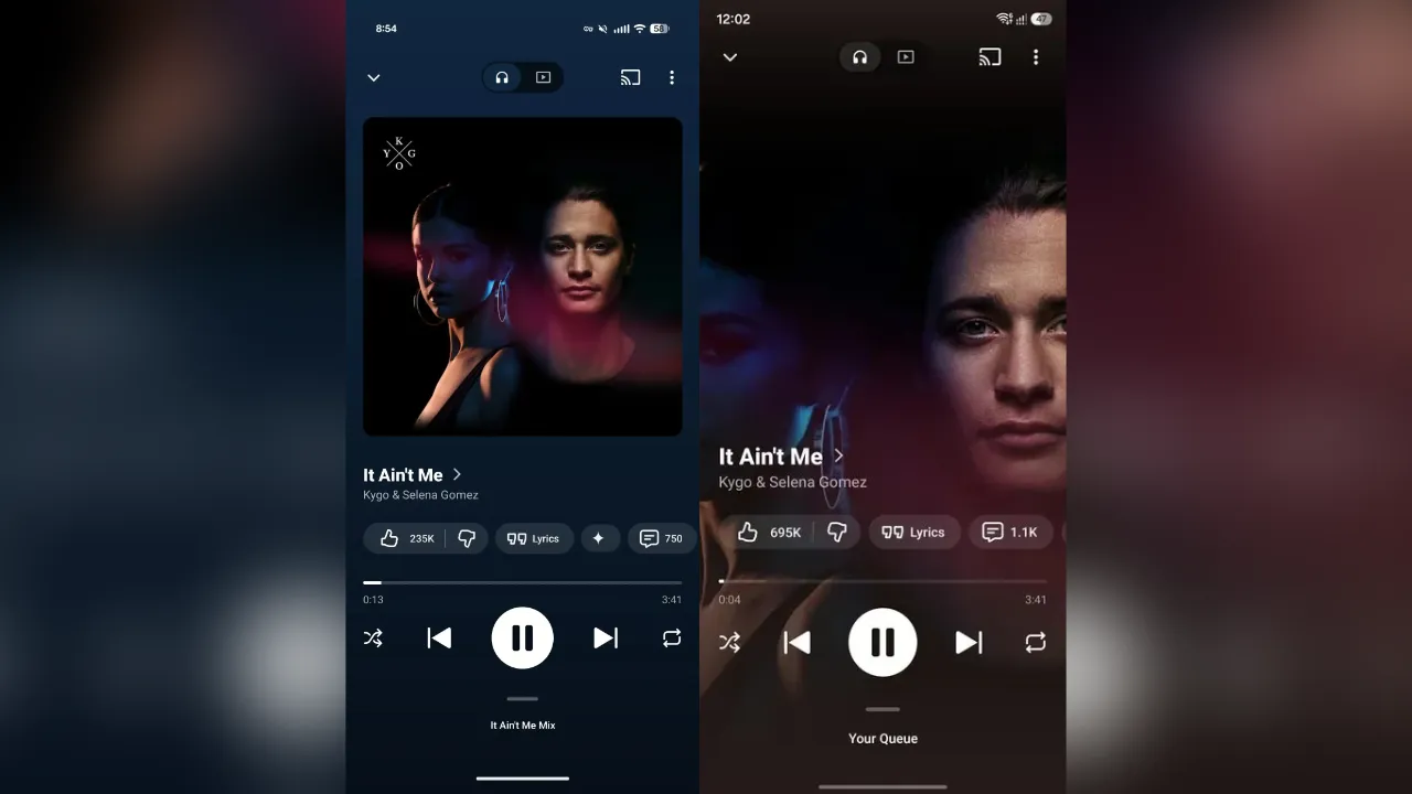YouTube Music recebe atualização com capa de álbum em ecrã inteiro