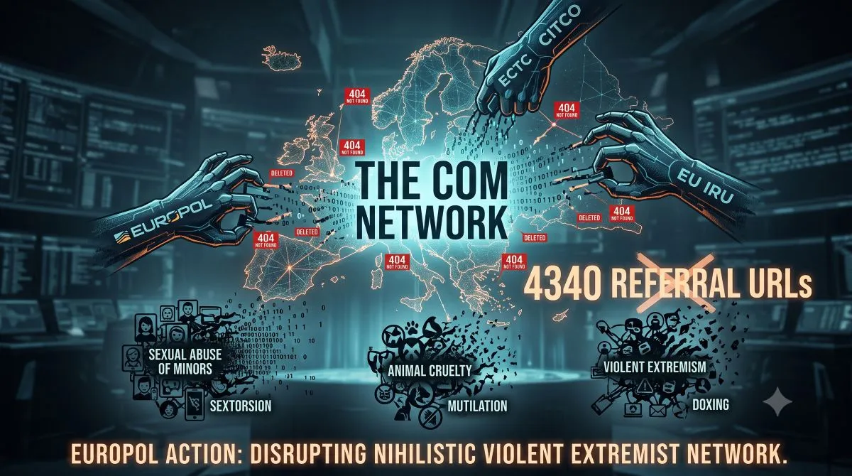 europol desmantela rede the com Europol, Rede The Com TecheNet Europol desmantela infraestrutura digital da rede the com