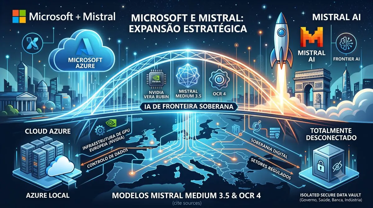 microsoft mistral ia de fronteira IA de fronteira, Microsoft e Mistral TecheNet Microsoft e mistral: ia de fronteira chega a setores regulados