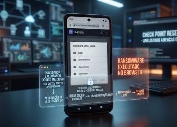 A check point research identificou um novo método de ransomware executado no browser