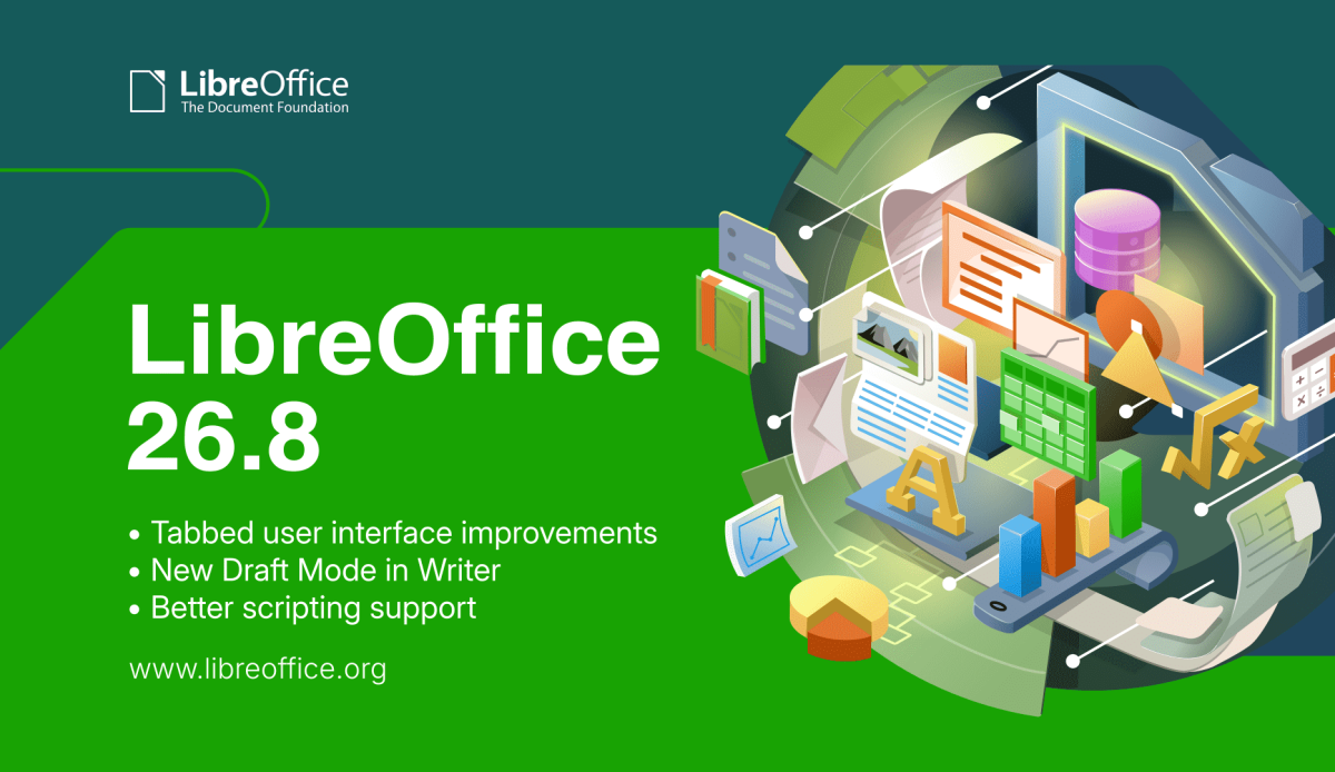 Release of LO 26 8 LibreOffice 26.8 TecheNet Libreoffice 26. 8 melhora compatibilidade sem integrar ia generativa