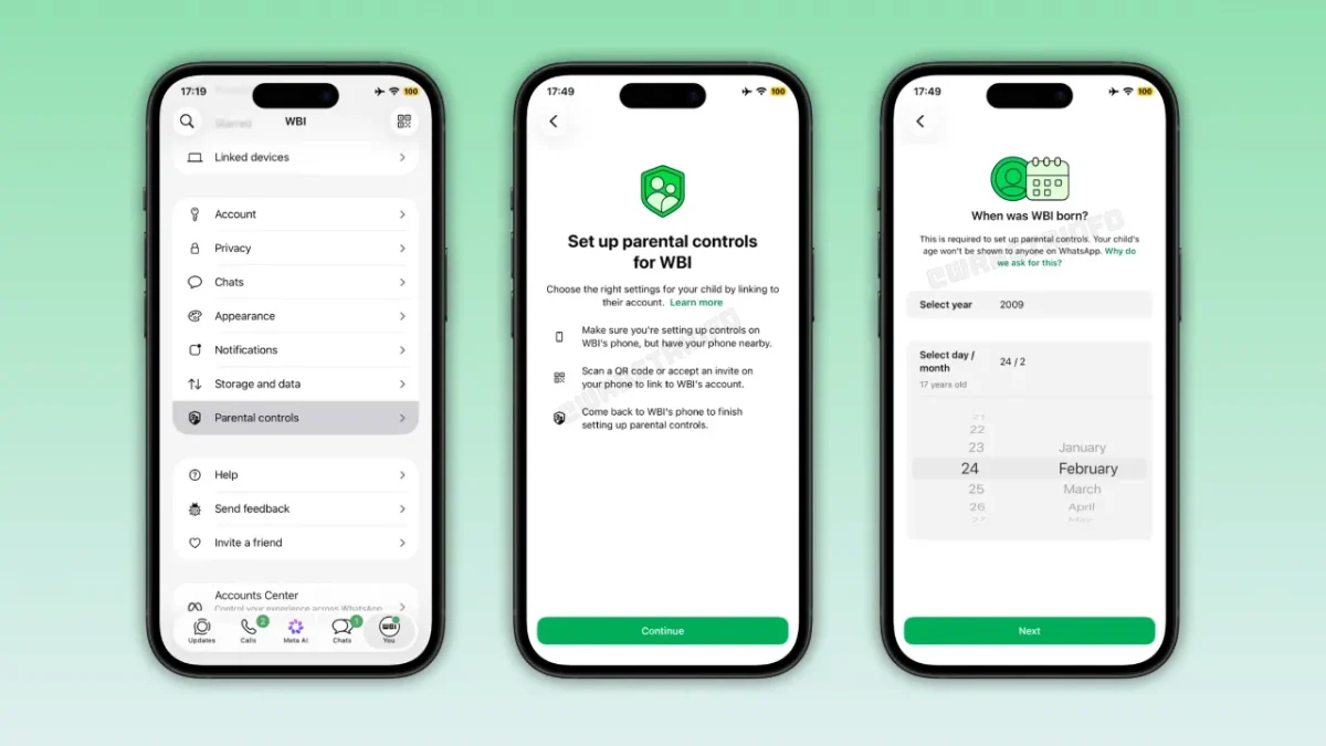 Whatsapp ios controlos parentais