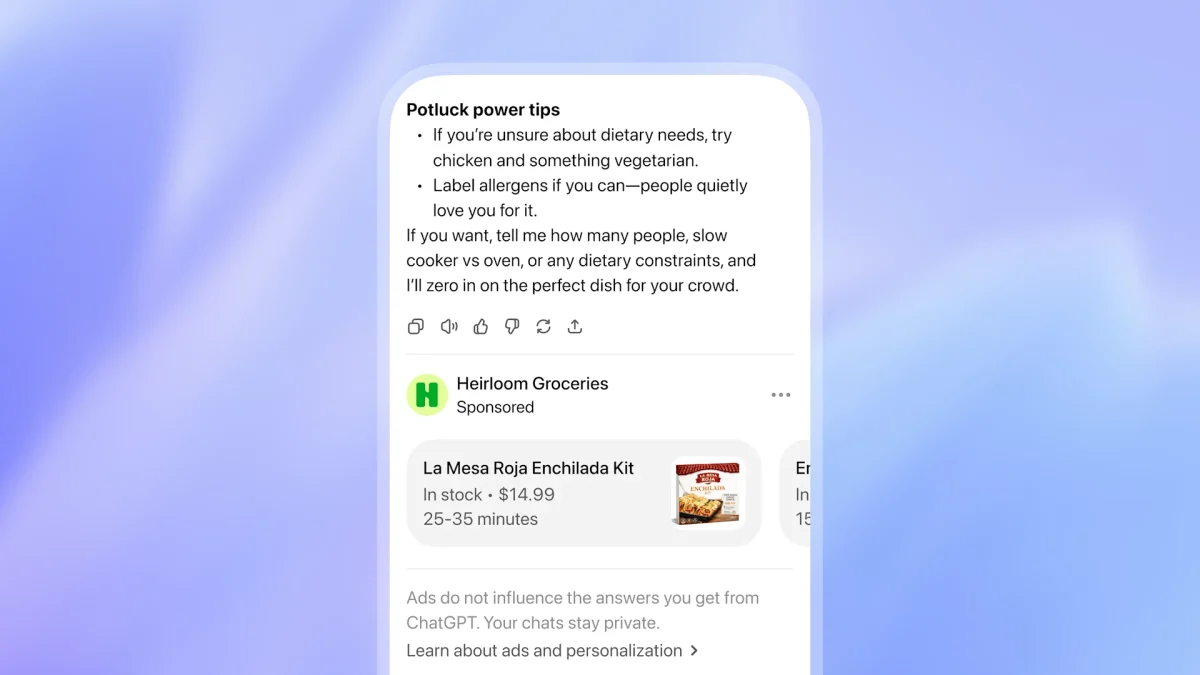 anuncios no ChatGPT TecheNet Openai confirma chegada de anúncios no chatgpt aos planos gratuitos