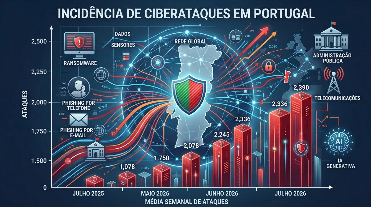 ciberataques em portugal Check Point Research, Ciberataques em Portugal TecheNet Ciberataques em portugal sobem para 2. 390 por semana