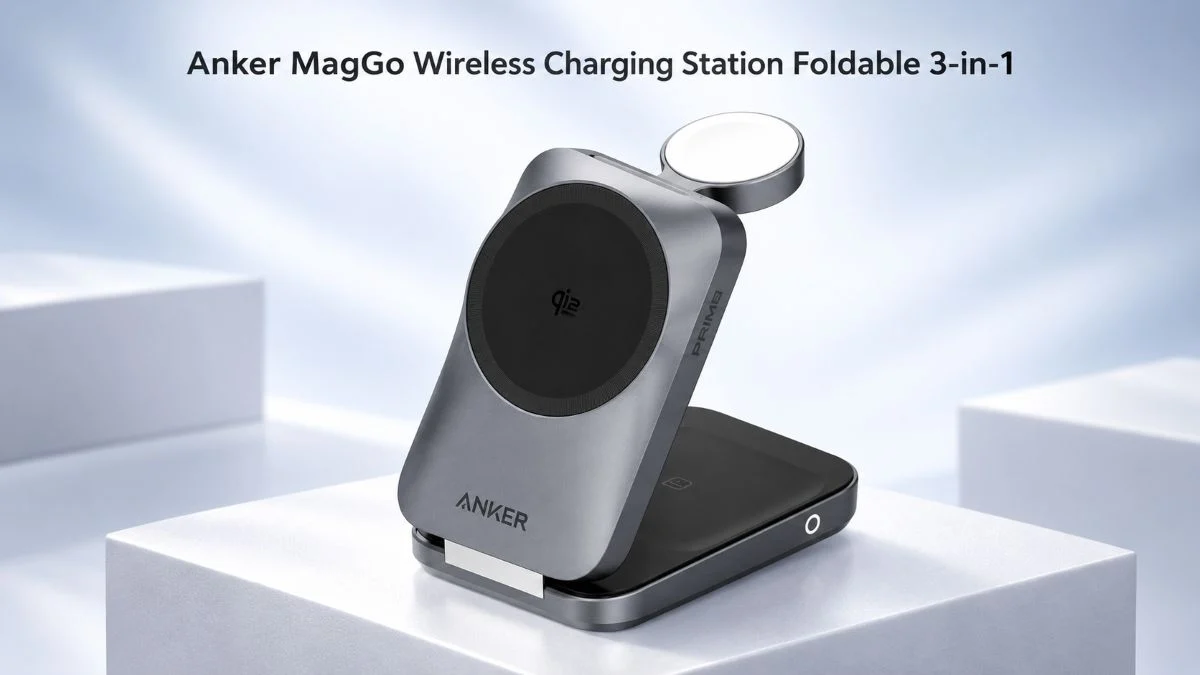 Anker MagGo Wireless Charging Station Foldable 3 in 1 Anker Laptop Power Bank 25K 165W, Anker MagGo Wireless Charging Station Foldable 3-in-1, Anker Nano Car Charger 75W, Anker Nano Docking Station 13-in-1, Anker Prime Charger 160W, gadgets Anker TecheNet Anker maggo wireless charging station foldable 3-in-1