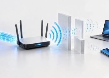 Wi-fi não atinge 1 gbps: o router recebe ligação de alta velocidade, mas o sinal wi-fi perde intensidade ao atravessar obstáculos até aos dispositivos