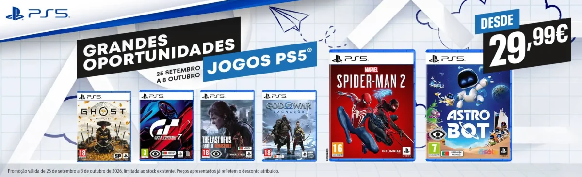 Grandes Oportunidades PlayStation 1 jogos com desconto, jogos ps5, playstation TecheNet 28 jogos ps5 ficam mais baratos até 8 de outubro