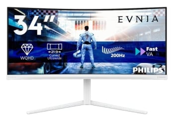 Philips Evnia 34M2C5601QA monitor de gaming ultrawide, Philips, Philips Evnia 34M2C5601QA TecheNet Philips evnia lança monitor ultrawide de 34″ com 200 hz