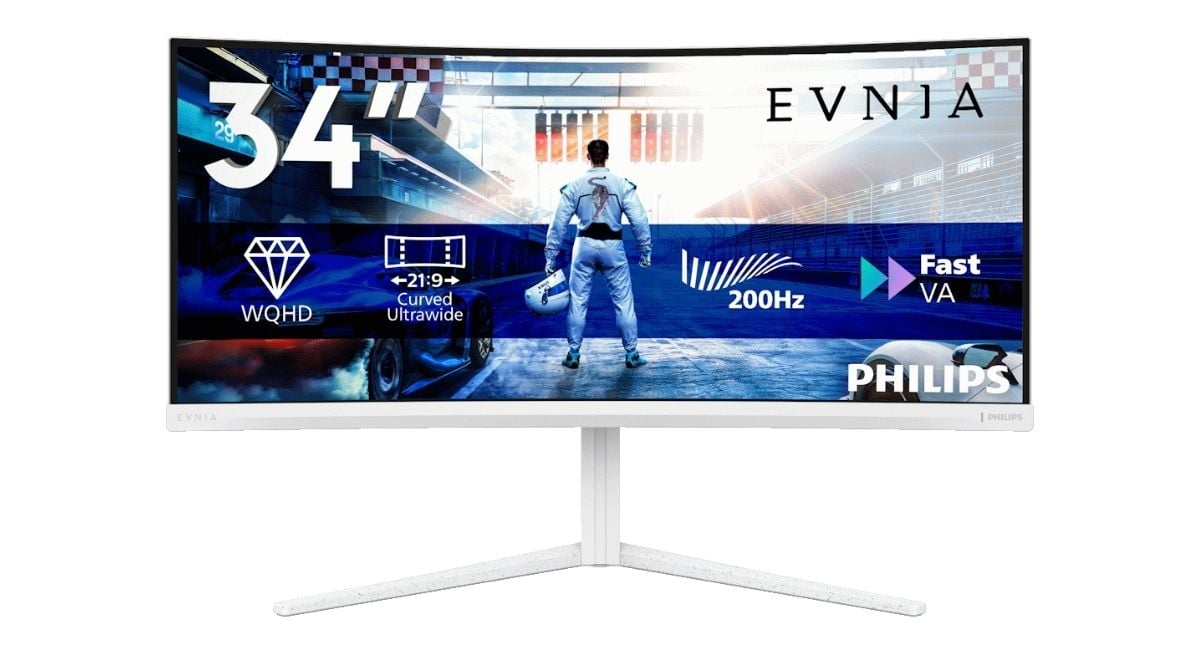 Philips Evnia 34M2C5601QA monitor de gaming ultrawide, Philips, Philips Evnia 34M2C5601QA TecheNet Philips evnia lança monitor ultrawide de 34″ com 200 hz