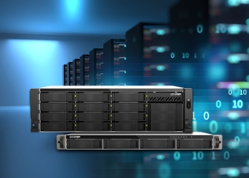 QNAP TS 432XeU NAS, QNAP, QNAP TS-432XeU TecheNet Qnap ts-432xeu: nas 1u curto com portas 10gbe e 2. 5gbe