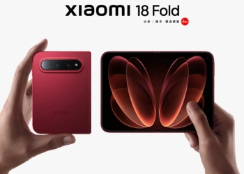 Xiaomi 18 Fold 1 memória LPDDR6, Xiaomi 18 Fold, Xring O3 TecheNet Xiaomi 18 fold aberto e fechado com novo formato dobrável