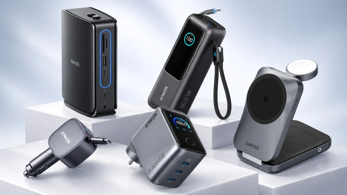 gadgets Anker Anker Laptop Power Bank 25K 165W, Anker MagGo Wireless Charging Station Foldable 3-in-1, Anker Nano Car Charger 75W, Anker Nano Docking Station 13-in-1, Anker Prime Charger 160W, gadgets Anker TecheNet 5 gadgets anker úteis que talvez ainda não conheça