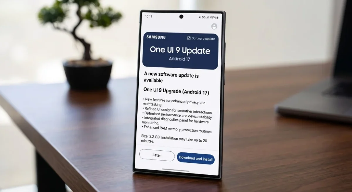 one ui 9 update concept Android 17, One UI 9, Samsung Galaxy TecheNet One ui 9 começa a chegar aos galaxy s25 e dobráveis de 2025