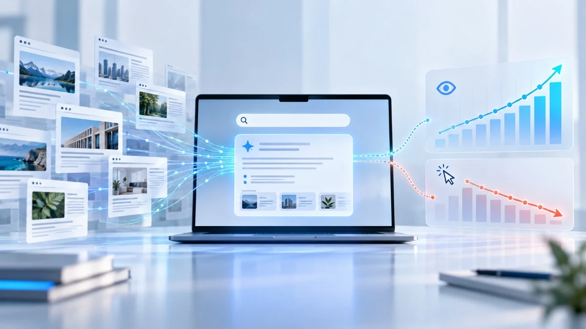 pesquisa com IA muda o SEO GEO, Pesquisa com IA, SEO TecheNet Pesquisa com ia muda o seo e separa visibilidade de tráfego