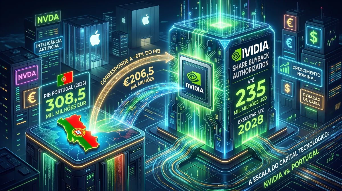 recompra de acoes da NVIDIA NVidia, PIB de Portugal, recompra de ações, xtb TecheNet Recompra de ações da nvidia equivale a 67% do pib português