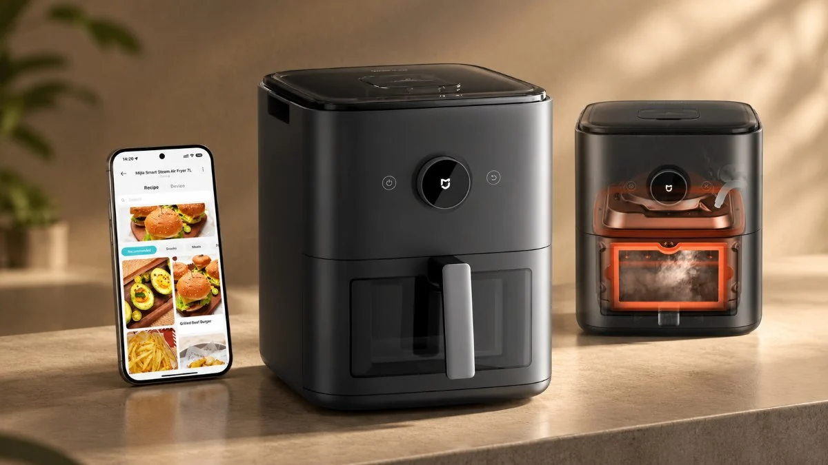 Air Fryer Xiaomi Mijia em Cena Moderna air fryer Xiaomi, Mijia, Mijia Smart Steam Air Fryer 7L TecheNet Air fryer xiaomi mijia smart steam air fryer 7l