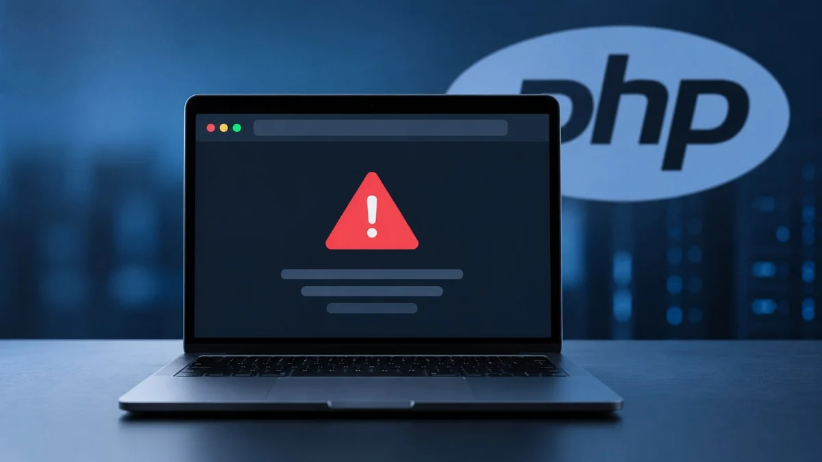 Alerta PHP no portatil TecheNet Falhas críticas no php levam sites a ficar offline