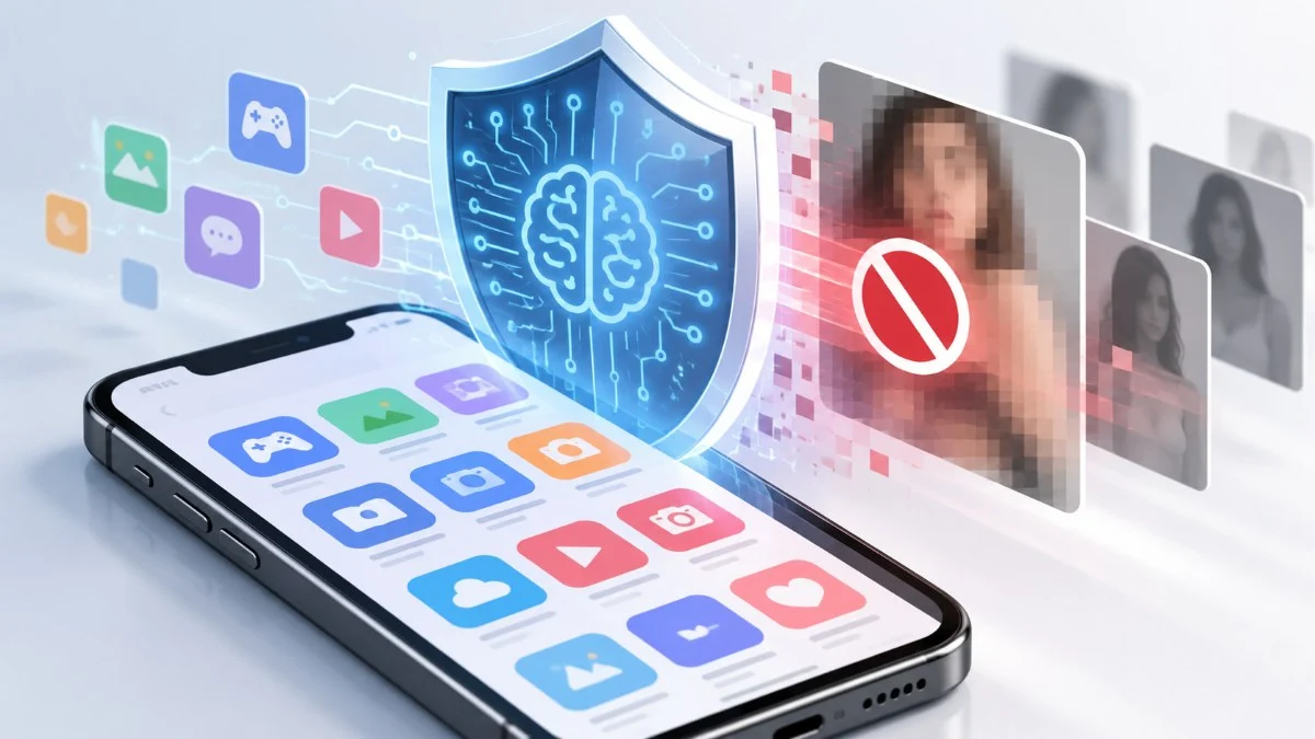 Barreira de IA contra conteudo nocivo imagens criadas por IA, Regras da App Store TecheNet Apple reforça regras da app store contra abusos com ia