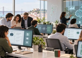 Utilização de ia nas empresas portuguesas e integração da tecnologia nos processos empresariais.