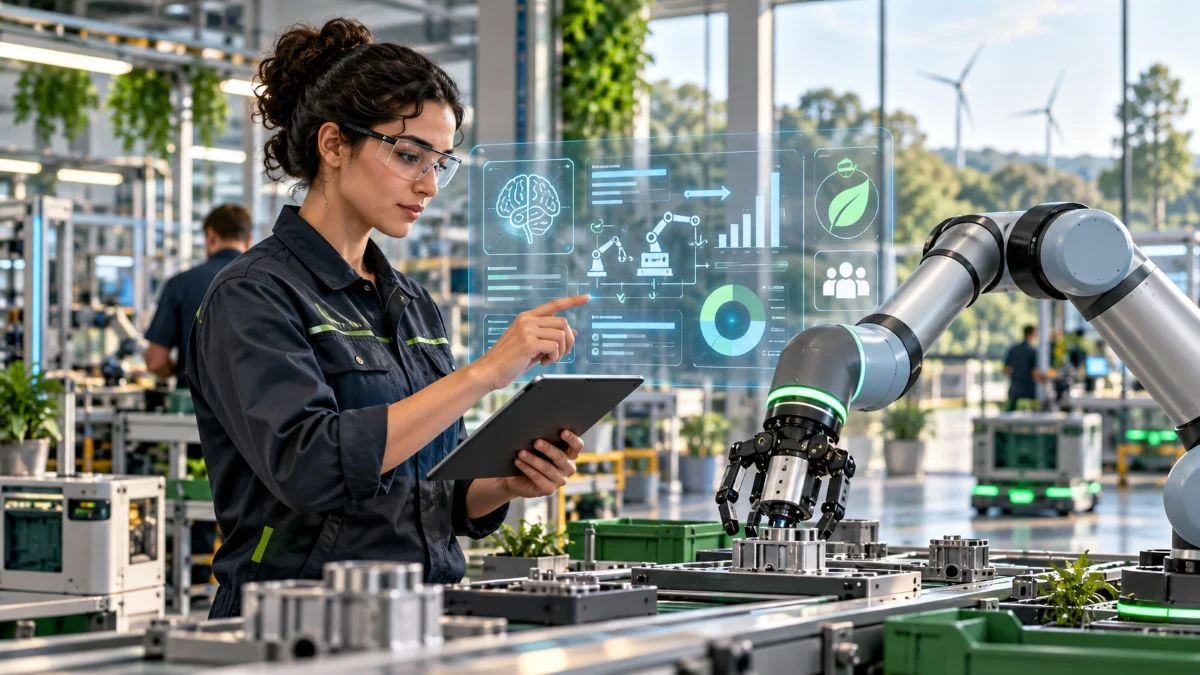 Fabrica Inteligente Sustentavel com Robotica Indústria 5.0 TecheNet Indústria 5. 0: estudo português propõe conciliar ia e trabalho humano