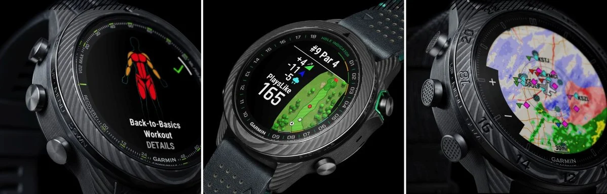 MARQ Carbon family Garmin fēnix 9, Garmin MARQ, smartwatch Garmin TecheNet Familía marq
