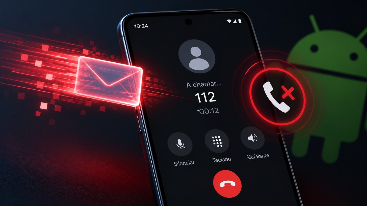 SMS malicioso interrompe chamada 112 TecheNet Sms invisível pode cortar chamadas em telemóveis android