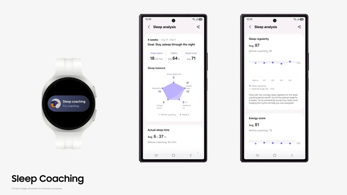Samsung Mobile Samsung Health Sleep Coaching dl1 TecheNet Samsung health passa a analisar o sono em apenas 3 dias