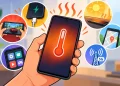 Smartphone Sobreaquecido Causas e Sinais bateria inchada, carregar smartphone, smartphone aquece demasiado, smartphone quente TecheNet O smartphone aquece demasiado? Causas e soluções