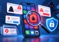 Smartphone sob Vigilancia de Malware malware no smartphone, smartphone com vírus, Smartphone comprometido, smartphone hackeado TecheNet Smartphone comprometido? 7 sinais que deve verificar