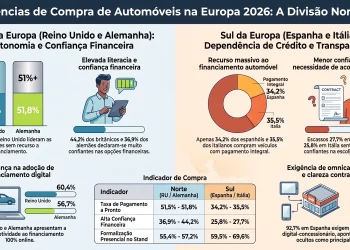 Financiamento automóvel divide o norte e o sul da europa