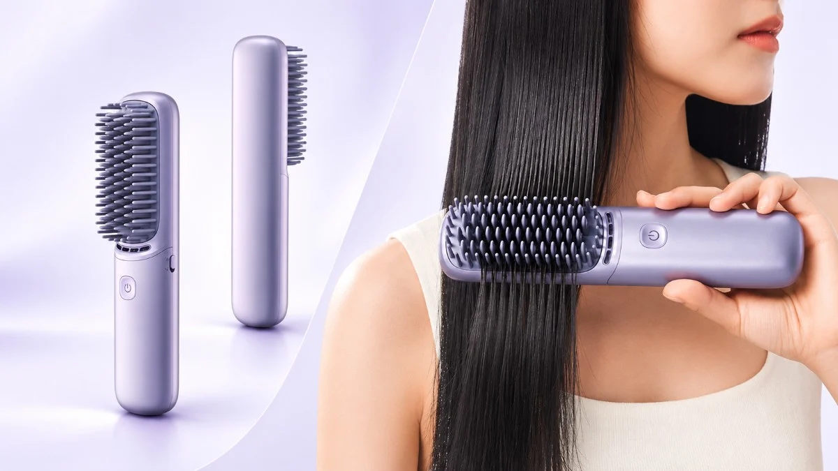 escova alisadora Xiaomi Mijia Wireless Hair Straightener Brush 2 escova alisadora Xiaomi, Mijia Wireless Hair Straightener Brush 2 TecheNet Escova alisadora xiaomi ganha 70 minutos de autonomia