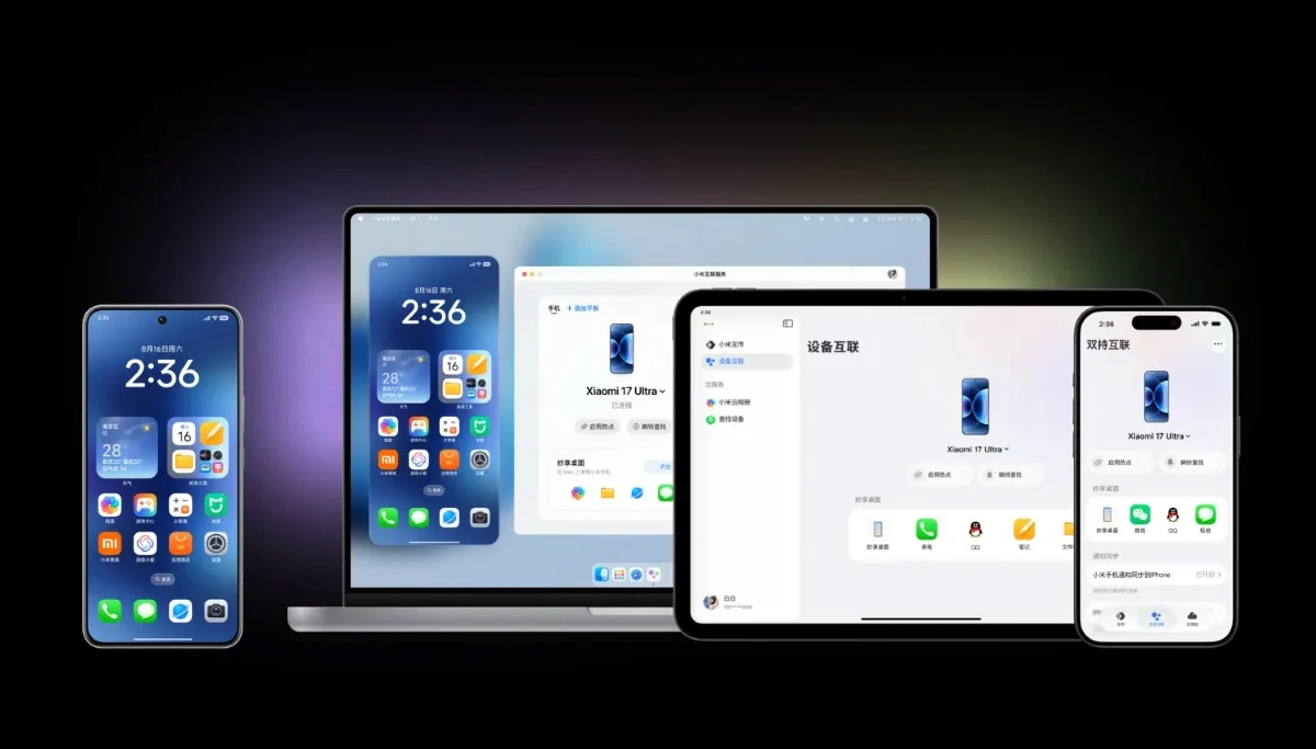 os4 apple connect device ecosystem HyperOS 4, iphone, smartphones Xiaomi TecheNet Hyperos 4 reforça a ligação entre os telemóveis xiaomi e os dispositivos apple